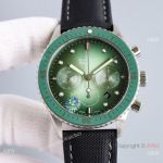 Swiss Blancpain Fifty Fathoms Flyback Mokarran 7750 Watch Tropical Green Dial